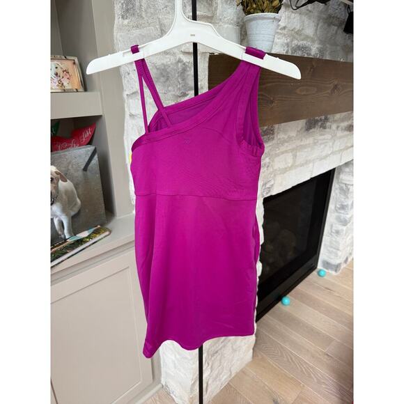 All In Motion Girls Dark Violet Asymmetrical Fashion Active Dress Size M - Picture 4 of 6